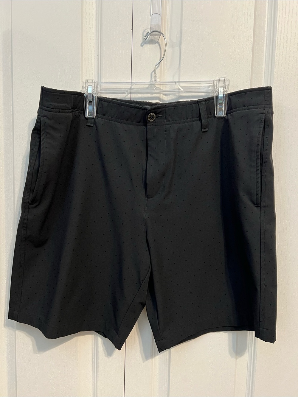 Under Armour Black Flat-Front Performance Shorts